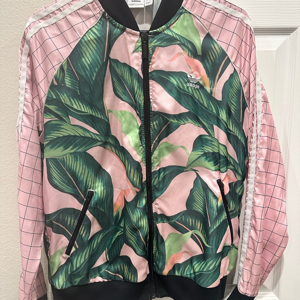 Adidas Tropical Pink and Green Jacket